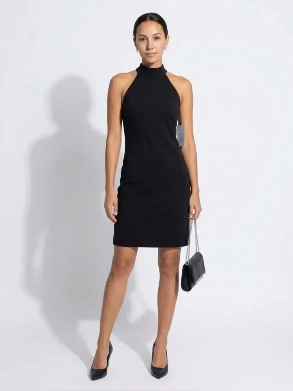 White House Black Market Black Aura Sleeveless Sheath Dress